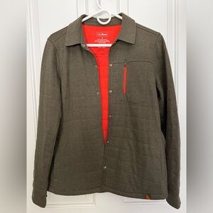 L.L. Bean Women's Olive Green Shirt Jacket
